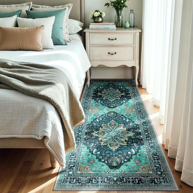 RELEANY Area Rugs 3'x8' Runner Rug Non Slip Washable - Image 2