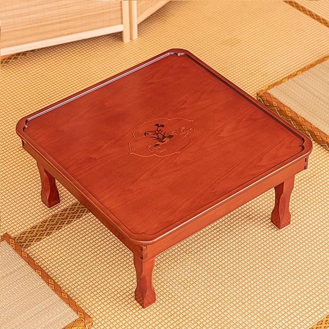 Low Coffee Table Japanese Style Solid Wood Floor Table by Unknown