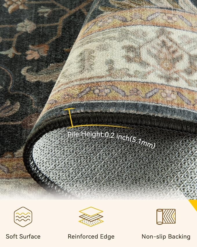 RELEANY Area Rugs 2'x3' Kitchen Rugs Entry Rug Small Rugs - Image 4