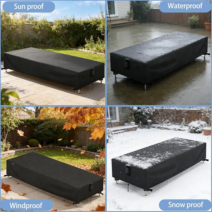 Chaise Lounge Covers, 1 Pack Waterproof Outdoor Lounge Chair Covers - Image 6