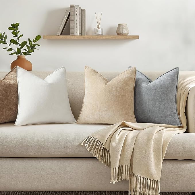 decorUhome Summer Couch Throw Pillow Covers 16x16 Set of 2, Decorative Soft - Image 3