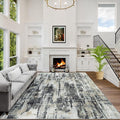 9x12 Area Rugs Washable Rug: Modern Abstract Living Room Rug Soft Anti-Skid by GENTDRIZZ