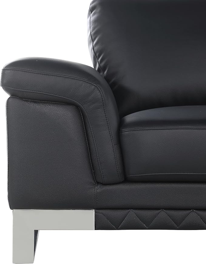 Blackjack Furniture Weston Collection Genuine Italian Leather Living Room Sofa - Image 10