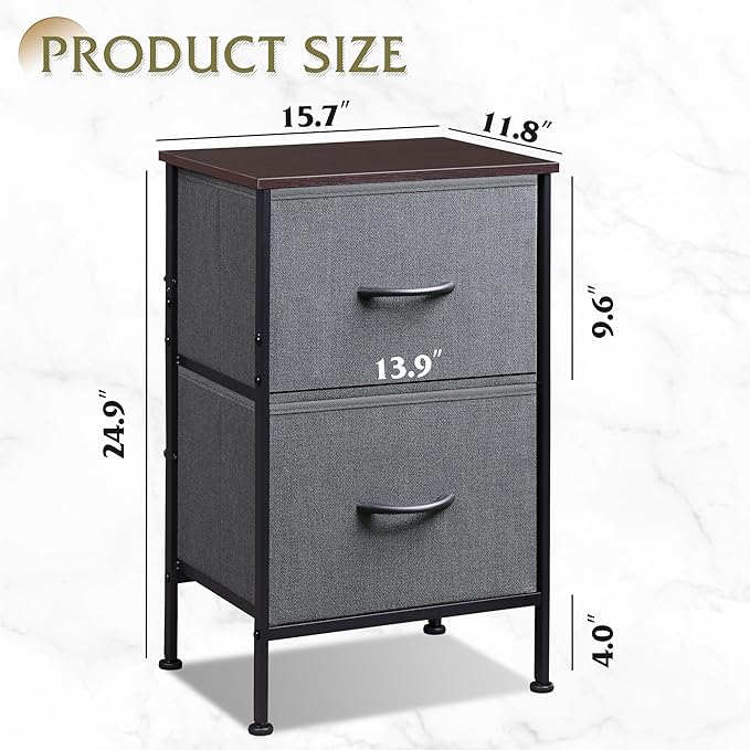 WLIVE Night Stand, Small Dresser - Image 3