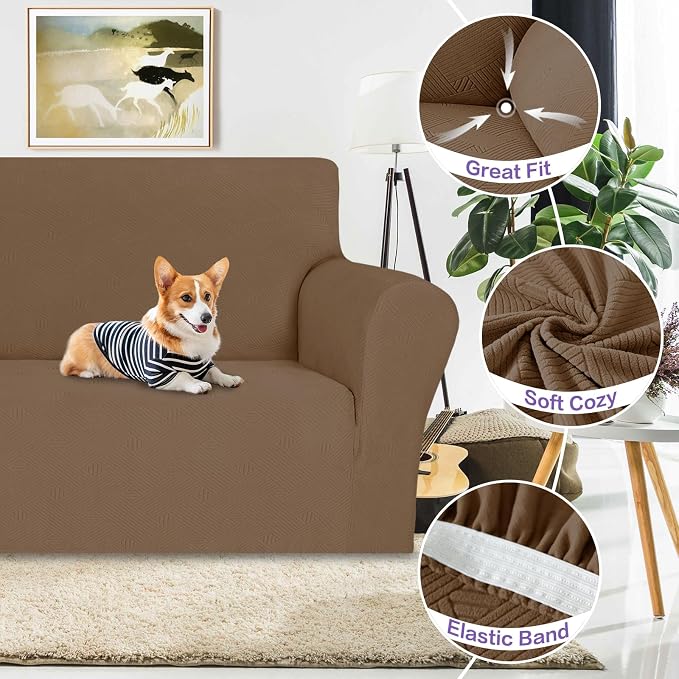 ZNSAYOTX Chair Cover with Arms, New Striped Sofa Chair Covers - Image 4