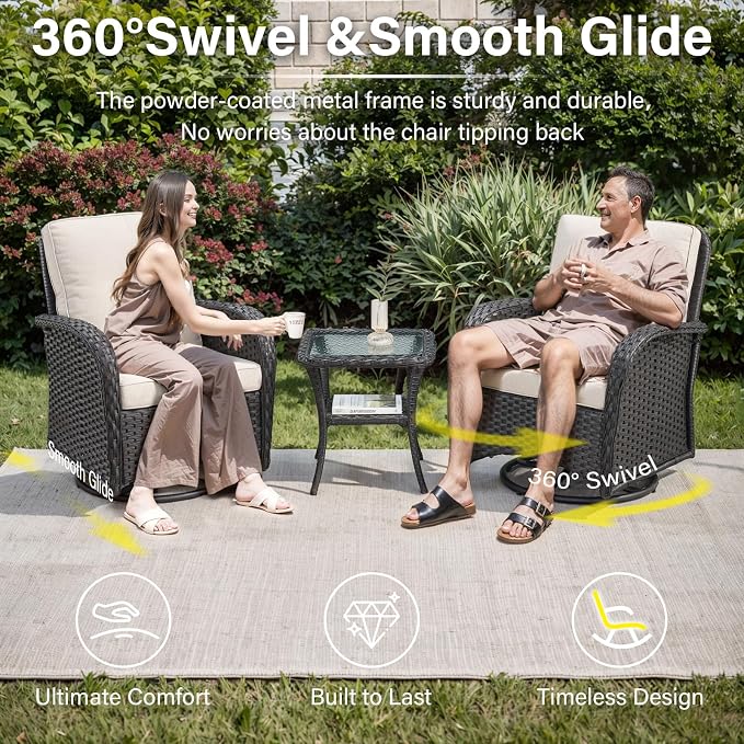 Belord 7 Piece Wicker Patio Furniture Set - Image 3