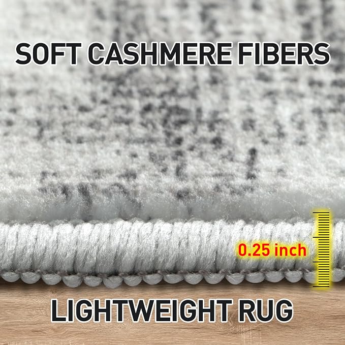 5x7 Area Rugs Washable Rug: Modern Abstract Living Room Rug Soft Anti-Skid Thin - Image 7