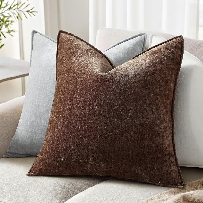 decorUhome Summer Couch Euro Sham Throw Pillow Covers 26x26 Set of 2, - Image 3