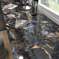 Black Marble Contact Paper Waterproof Removable Peel and Stick Wallpaper Film by WallpaperDecoration
