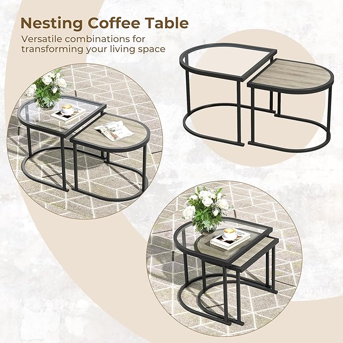Grand patio 6-Piece Outdoor Furniture Set, 7 Seats Wicker Sofa Conversation Set - Image 3