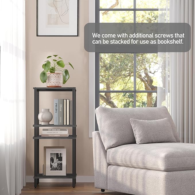 TUTOTAK End Table with Charging Station, Small Side Table, Nightstand Bedside - Image 8