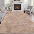 Fluffy 4x6 Area Rugs for Living Room Bedroom: Ultra Soft Shag Rug Non-Slip by Luxturiy