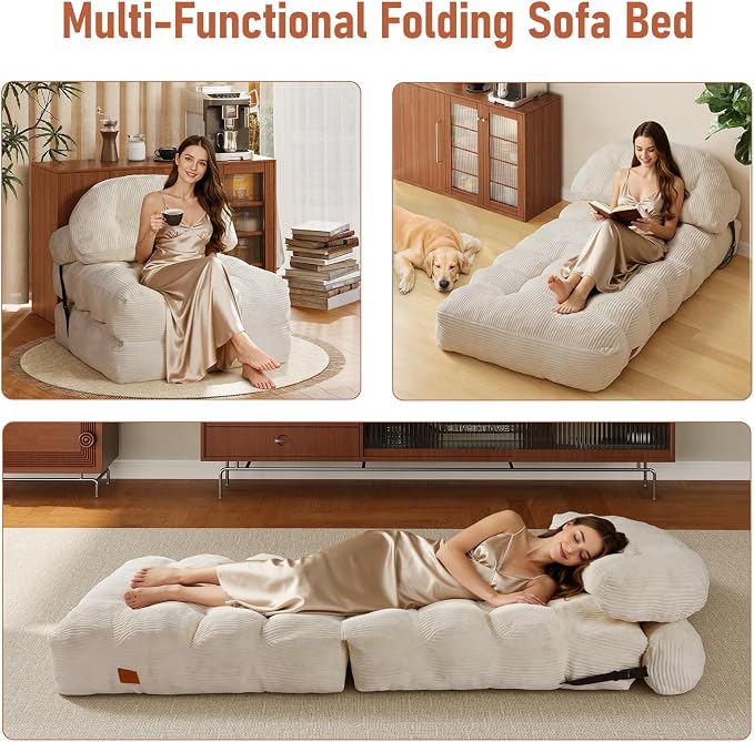 Folding Sofa Bed, Convertible Chair Bed - Image 3