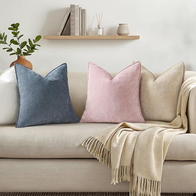 decorUhome Summer Couch Throw Pillow Covers 18x18 Set of 2, Decorative Soft - Image 3