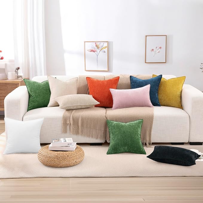 decorUhome Summer Couch Throw Pillow Covers 20x20 Set of 2, Decorative Soft - Image 9
