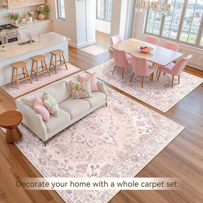 RELEANY Area Rugs 2'x8' Runner Rug Non Slip Washable - Image 8