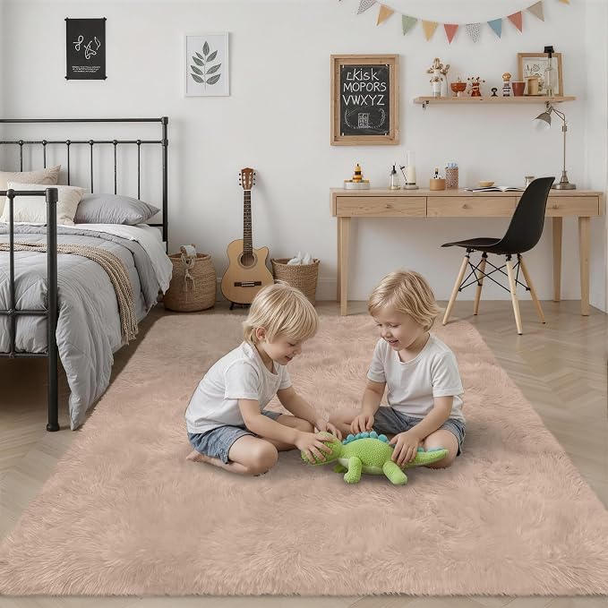 Fluffy 5x7 Area Rugs for Living Room Bedroom: Ultra Soft Shag Rug Non-Slip - Image 7
