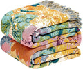 LUTBM Boho Throw Blanket for Bed Cotton Summer Blankets for Bedroom Living Room by LUTBMFindYourFreeSpiritatHome