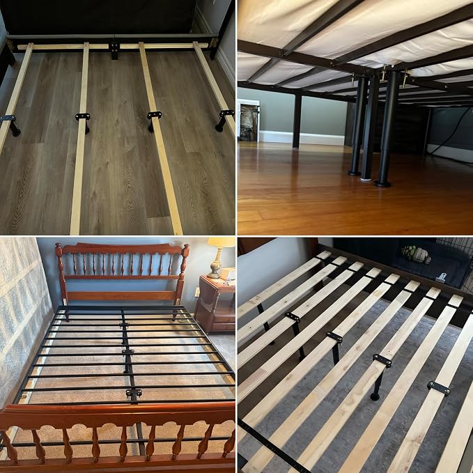 6Pcs Bed Frame Support Leg, Adjustable 14" to 23.6", Increase Under-Bed Storage - Image 8