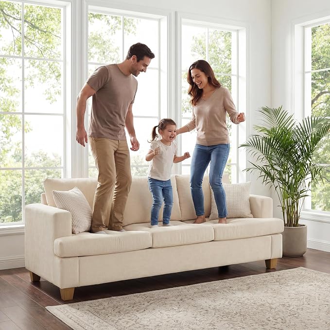 Apicizon Cloud Couches Living Room Furniture Sets, 3 Seater Sofa & 3 Seater Sofa - Image 3