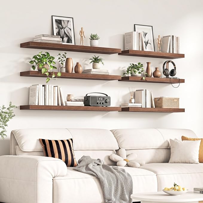 Fun Memories 67Inch Long Floating Shelves, 8 Inch Deep Shelves - Image 2