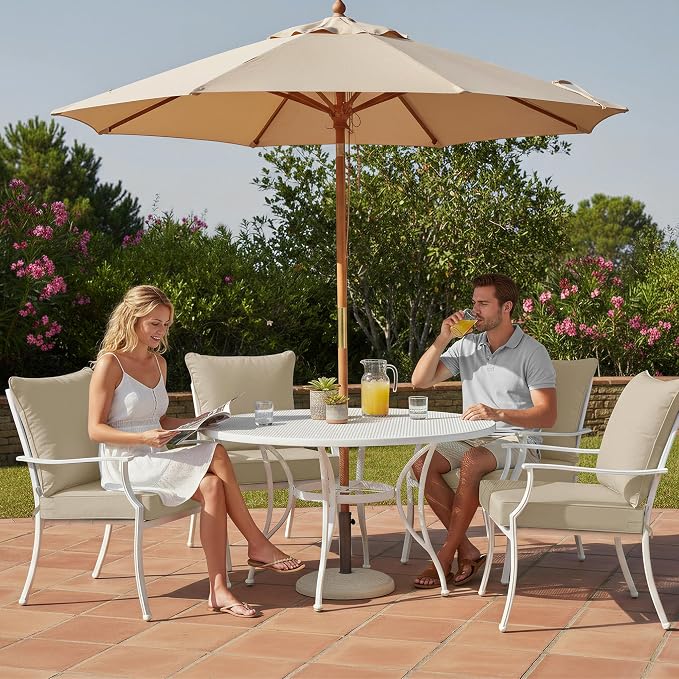 Summsun Outdoor Chair Cushions, Waterproof Backrest and Deep Seat Cushion Set - Image 8