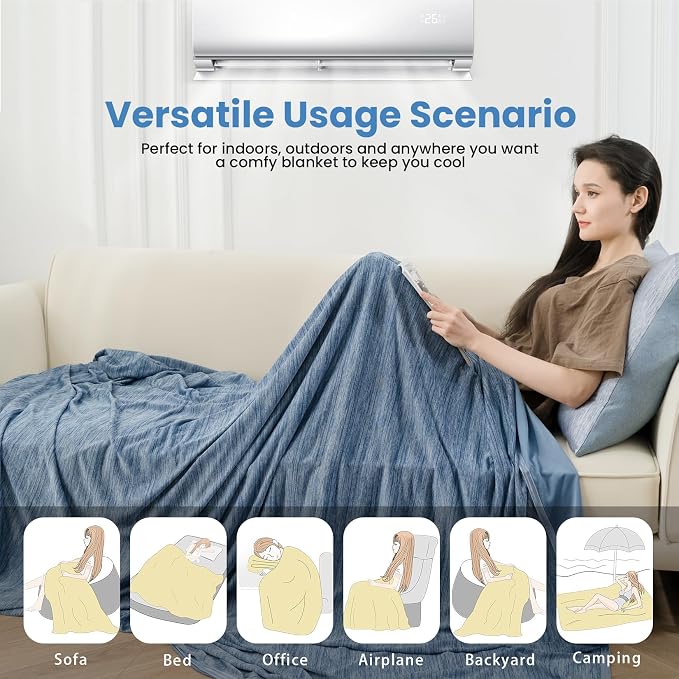 OIGAE Cooling Blanket for Hot Sleepers - Image 7