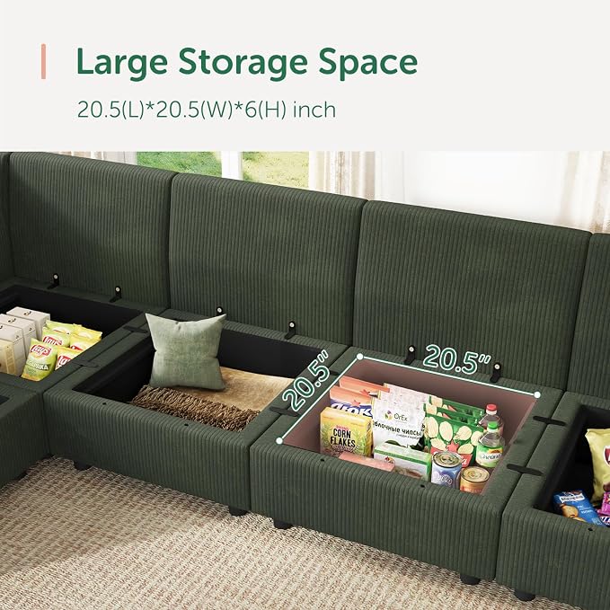 HONBAY Modular Sectional Sofa Couch - Image 6