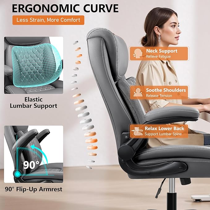 BESTFAIR Office Chair, Ergonomic Computer Desk Chairs - Image 5