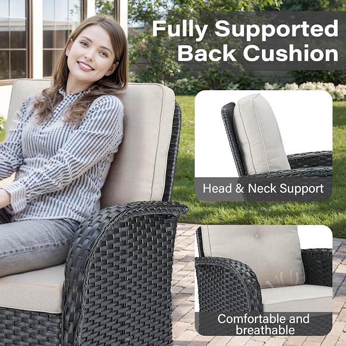 Belord 6 Pieces Wicker Patio Furniture Set - Image 5