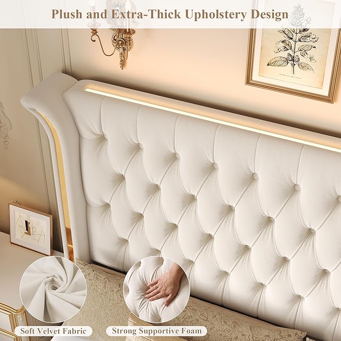 Keyluv Queen Smart LED Bed Frame - Image 6