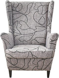 KRFOONN Wingback Chair Covers Slipcovers 2 Piece Stretch Wing Chair Covers by KRFOONN