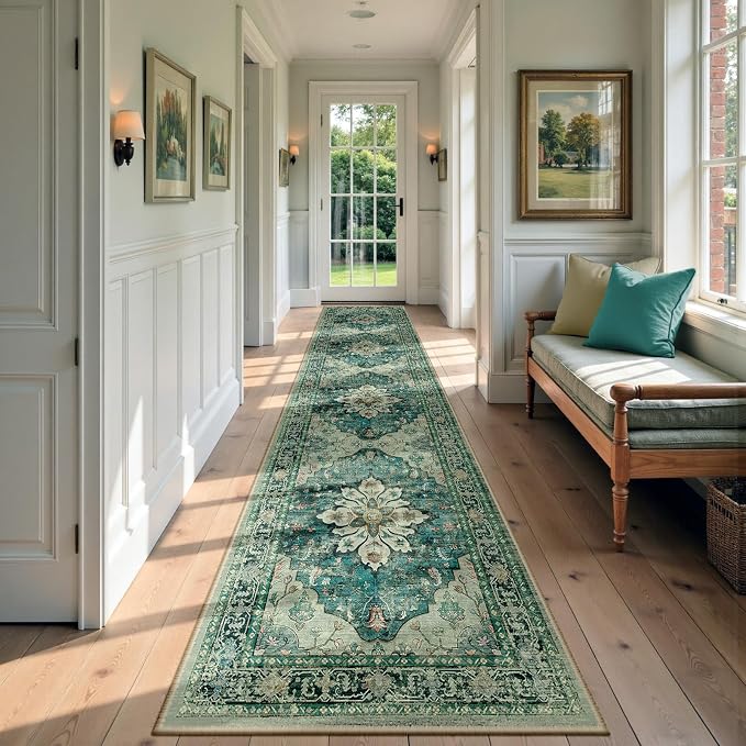 RELEANY Area Rugs 2'6"x10' Runner Rug Non Slip Washable by RELEANY