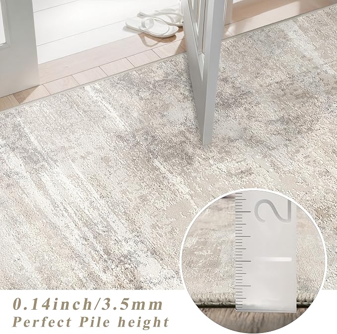 Abstract 8x8 Washable Area Rug - Image 8