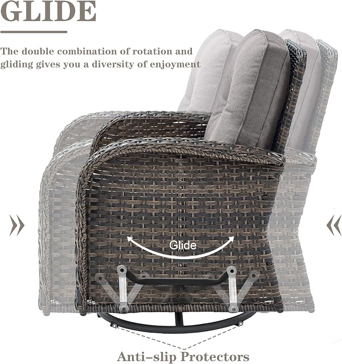 Belord Small Conversation Sets Patio Funiture - Image 5