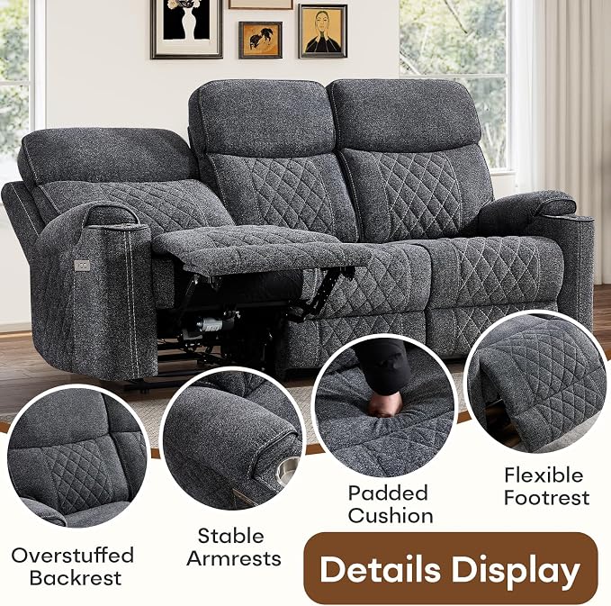 HAOMARKETS Electric Reclining Loveseat Couch - Image 6