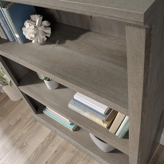 Sauder Miscellaneous Storage 3-Shelf Bookcase/ Book shelf, Mystic Oak finish - Image 8