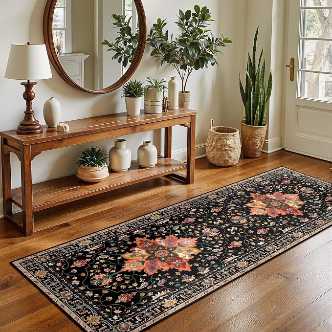 RELEANY Area Rugs 2'x5' Runner Rug Non Slip Washable - Image 2