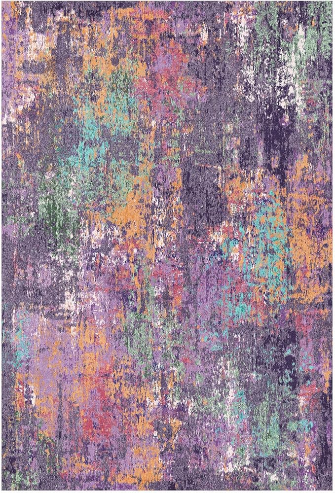 RELEANY Washable Area Rugs 2'x6' Non-Slip Modern Abstract Soft - Image 9