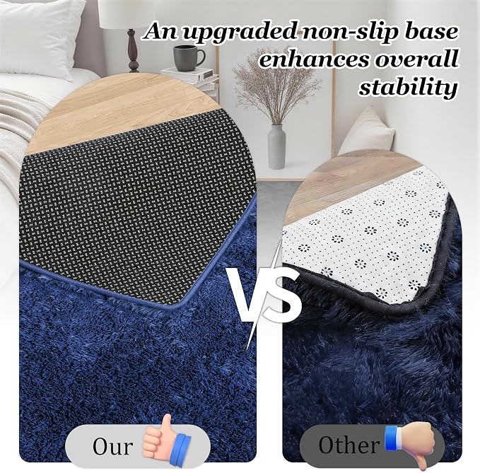 8x10 Area Rugs for Living Room Bedroom: Ultra Soft Fluffy Shag Rug Upgrade - Image 6
