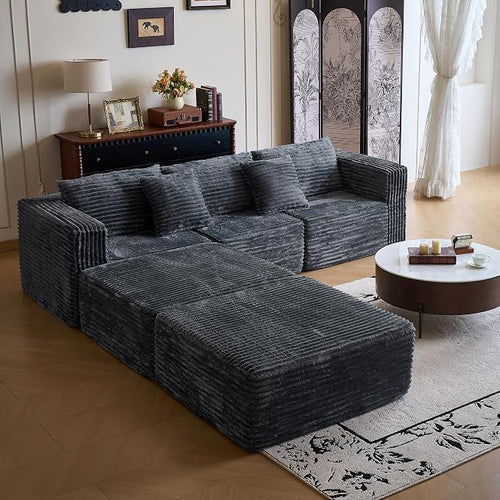 110" Modular Sectional Couch by Ergonomicbonelesssofa