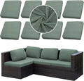 Outdoor Cushion Covers Set, Replacement by SUKAIKEQA