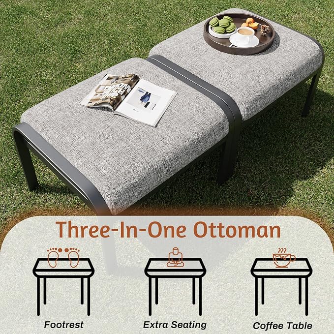 HOMREST 9 PCS Outdoor Patio Furniture Set - Image 8