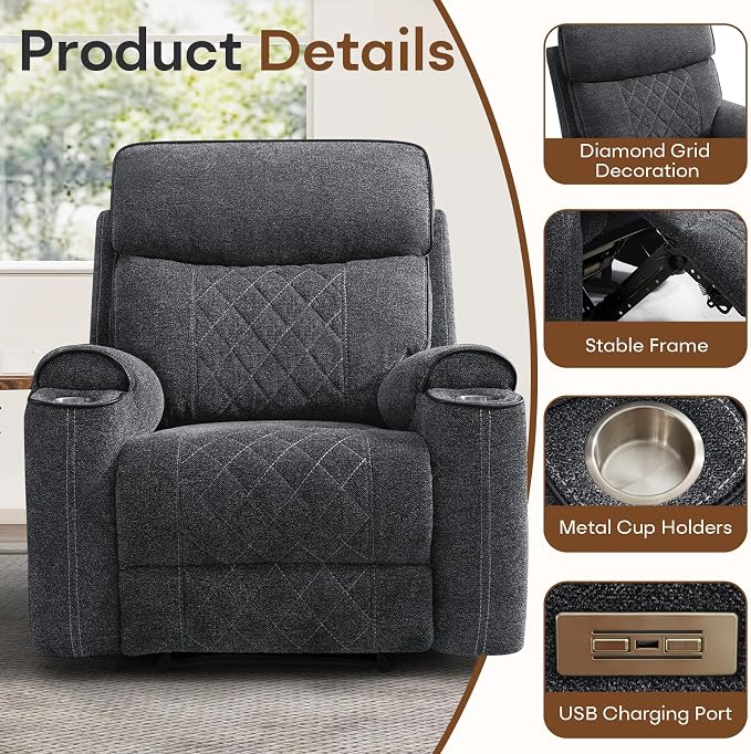 HAOMARKETS Power Recliner Chair - Image 4