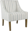 Homepop Home Decor Upholstered Classic Swoop Arm Accent Chair Accent Chairs by HomePop