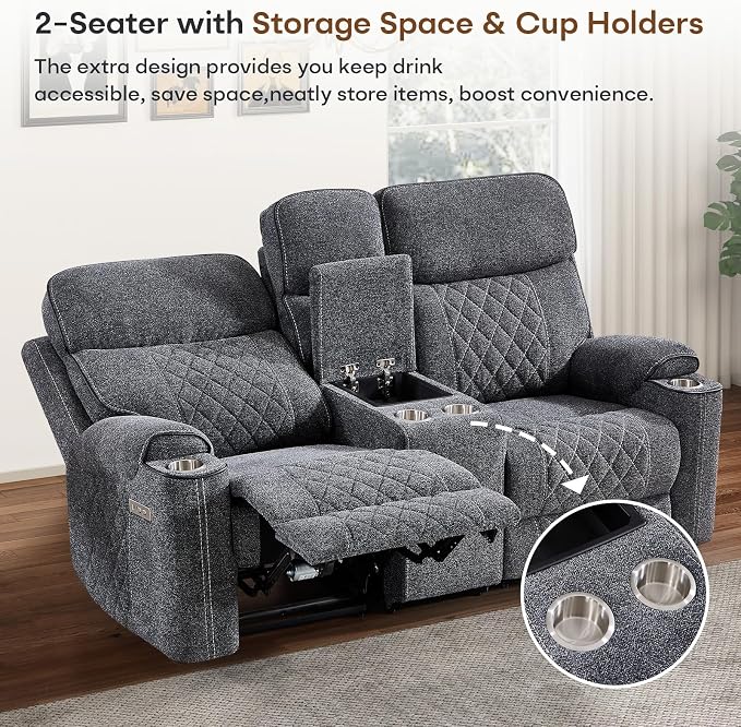 HAOMARKETS 2-Piece Power Recliner Sofa Set - Image 5