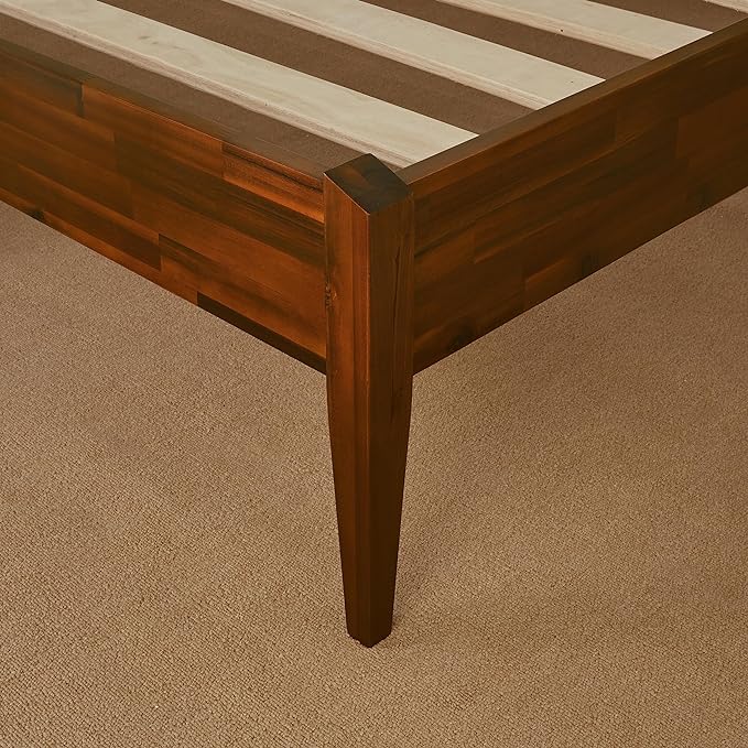 Bme Dinkee 15-Inch Solid Wood Queen Platform Bed Frame - Image 7