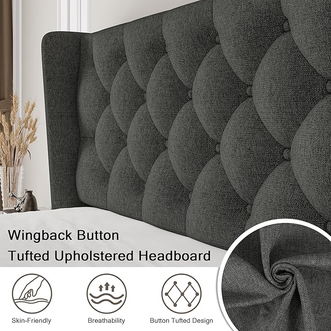 Einhomn King Size Platform Bed Frame - Image 3