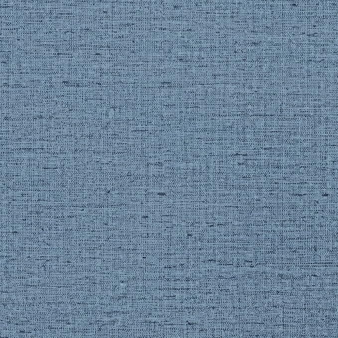Blue Grasscloth Peel and Stick Wallpaper Textured Linen Adhesive Contact Paper - Image 7