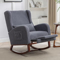 HCHAIRH Rocking Chair with Foot Rest, Teddy Nursery Rocking Chairs, Wingback by HCHAIRH
